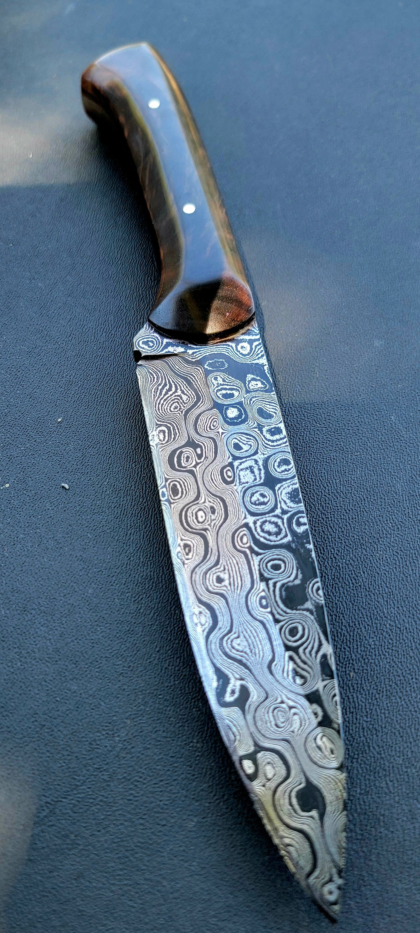 Raindrop Damascus Cowboy edc
