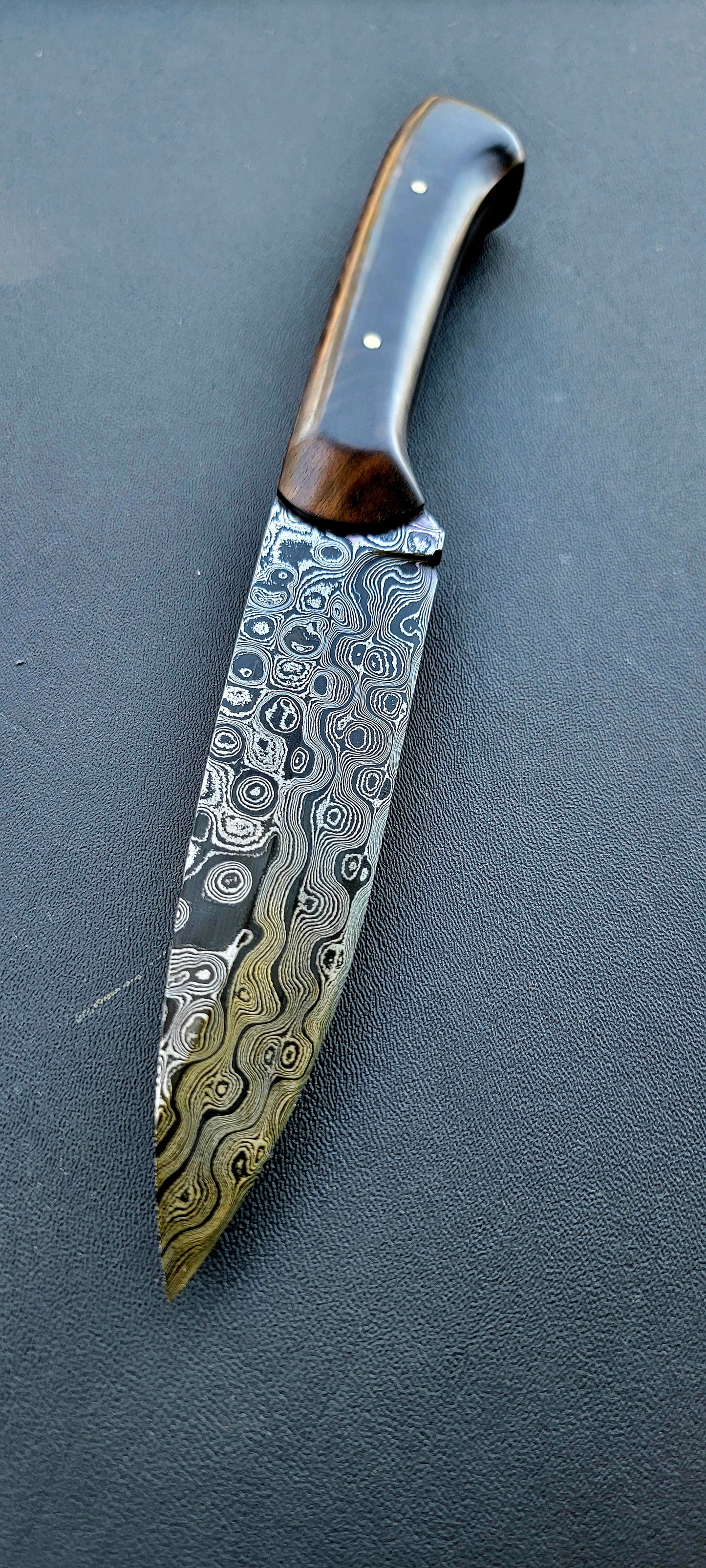 Raindrop Damascus Cowboy edc