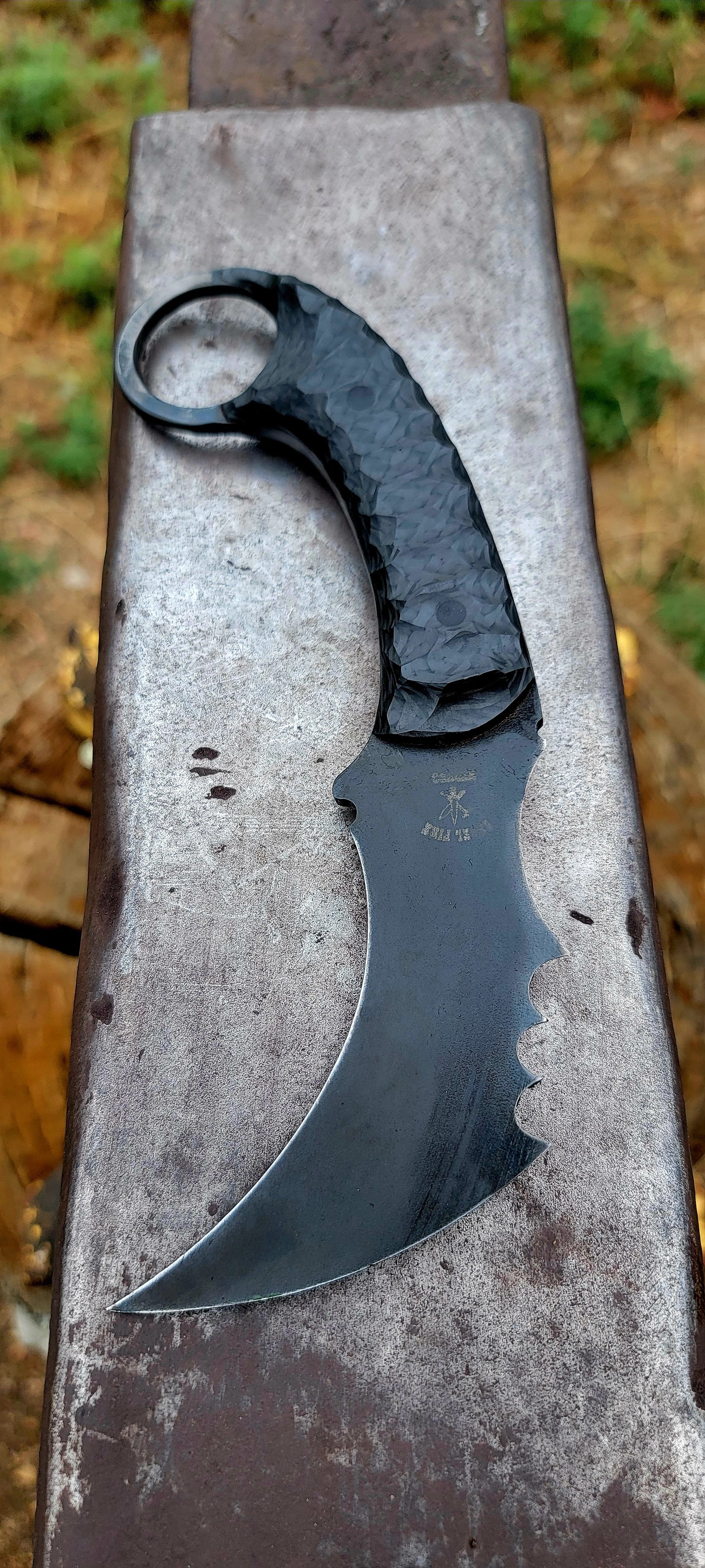 Custom Venom Karambit chisel grind