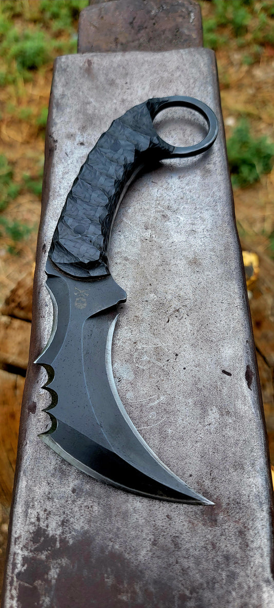 Custom Venom Karambit chisel grind