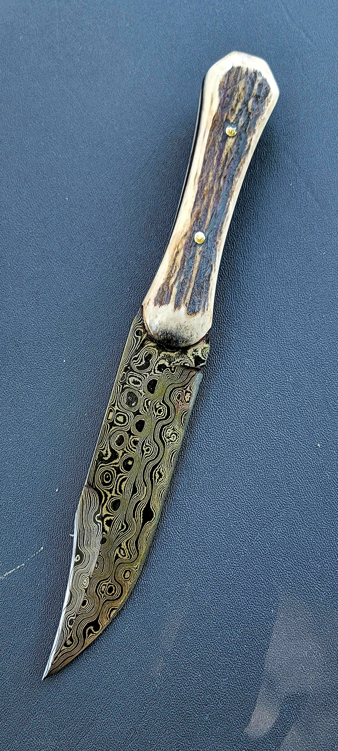 Custom Damascus Vest Bowie
